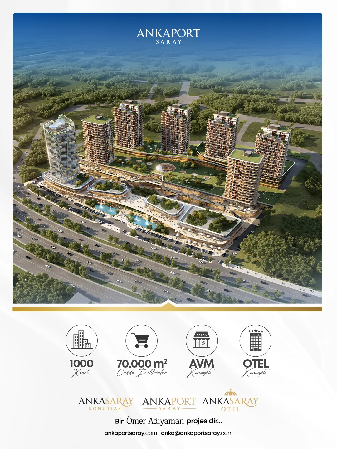Ankaport Saray proje genel görünümü