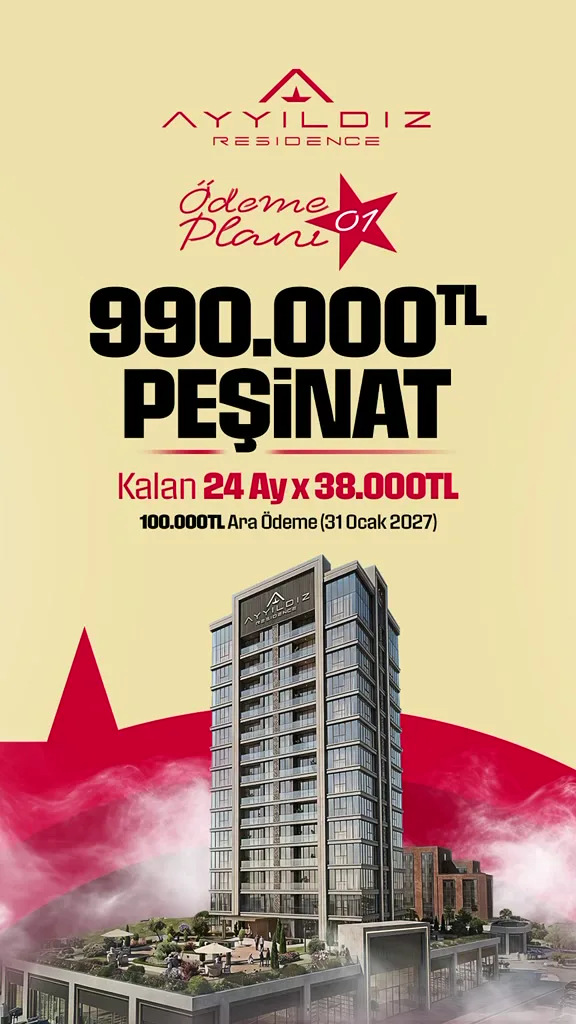 Ayyıldız Residence ikinci etap ödeme planı görseli