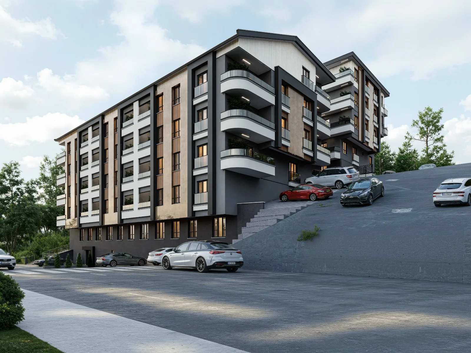 Paşa Residence Mamak dış cephe renderı